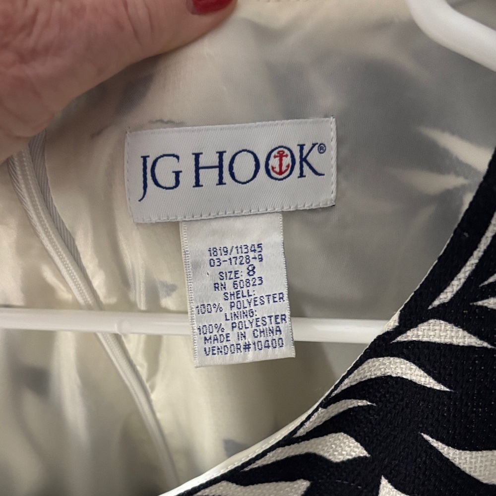 JG Hook Black and White Women's Dress